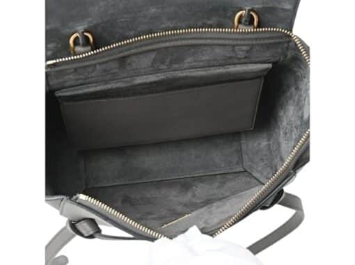 CELINE Grained Calfskin Micro Belt Bag Grey. - Image 10