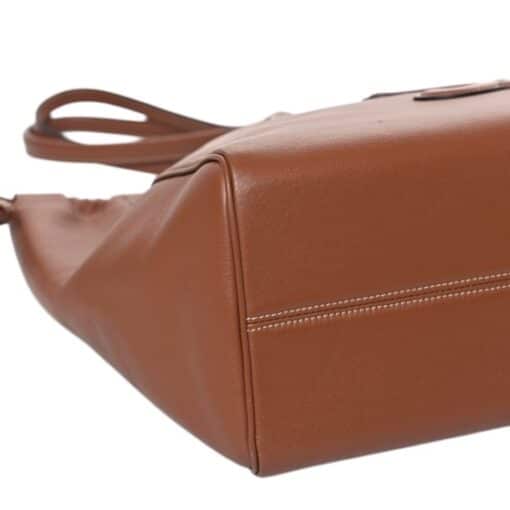 CELINE Smooth Calfskin Cuir Triomphe Cabas Drawstring Tan - Image 11