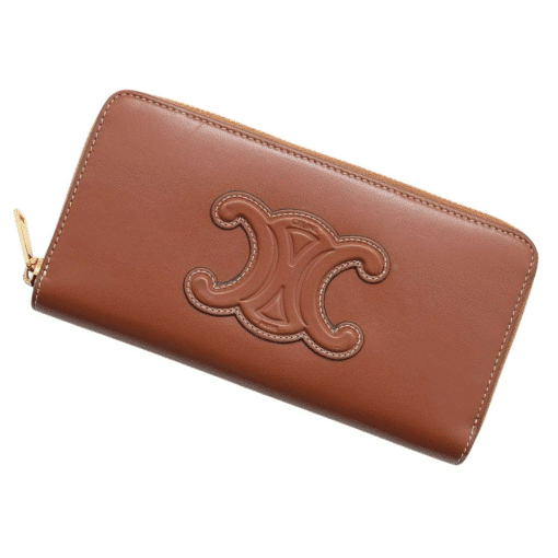 Celine Long Zip wallet Wallet Cuir Triomphe