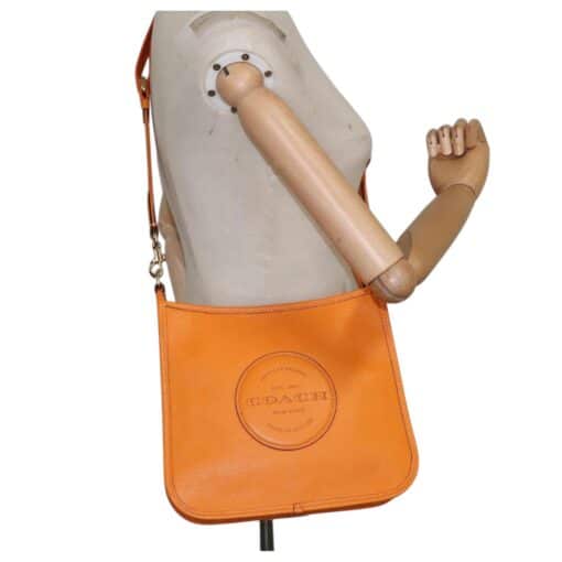 Coach Dempsey File Orange Shoulder Crossbody Bag - Image 2