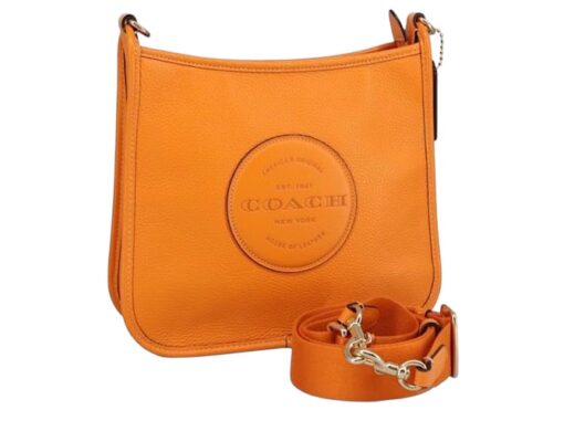 Coach Dempsey File Orange Shoulder Crossbody Bag