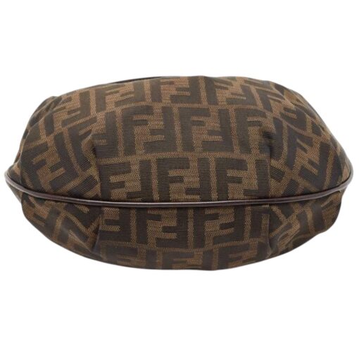 Fendi Brown Zucca Canvas Chef Hobo Shoulder Bag - Image 4