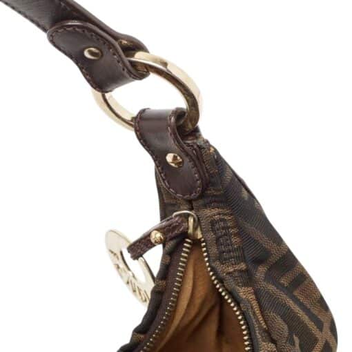 Fendi Brown Zucca Canvas Chef Hobo Shoulder Bag - Image 6
