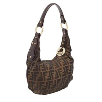 Fendi Brown Zucca Canvas Chef Hobo Shoulder Bag