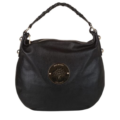 MULBERRY Soft Spongy Calfskin Medium Daria Hobo Black Shoulder Bag. - Image 9