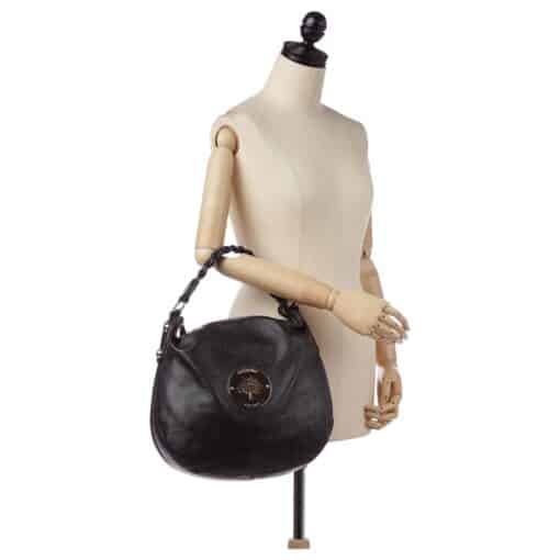 MULBERRY Soft Spongy Calfskin Medium Daria Hobo Black Shoulder Bag. - Image 11