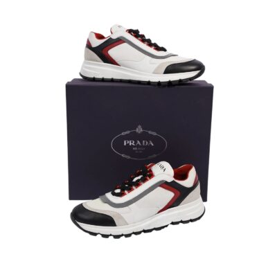 PRADA Men’s Sneakers Calfskin Econyl (Size UK 8)