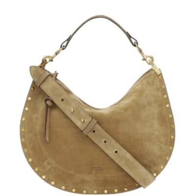 ISABEL MARANT Suede Leather Oskan Soft Zipped Crossbody Bag