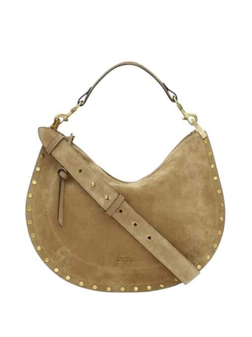 ISABEL MARANT Suede Leather Oskan Soft Zipped Crossbody Bag