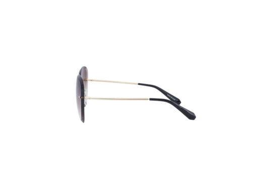 CHANEL Metal Spring Round Ladies Sunglasses Gold Brown. - Image 5