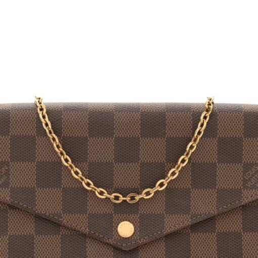 Damier Ebene Pochette Felicie Chain Wallet - Image 4