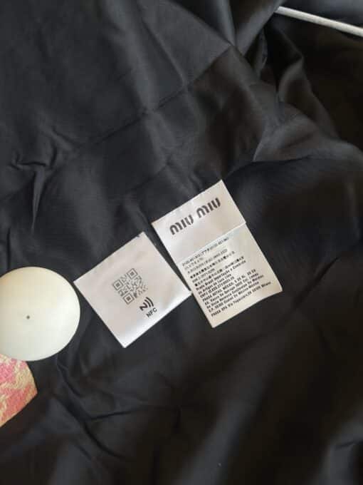 MIU MIU Checked Wool-Blend Jacket Oversized. (Size 10/12.) - Image 2