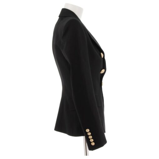 BALMAIN Ladies Jacket T.fr 34 Wool Black (Size 34) - Image 8