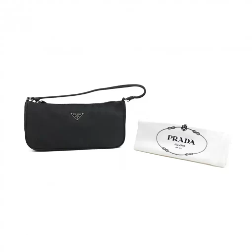 PRADA Tessuto Nylon Sport Pochette Black - Image 6