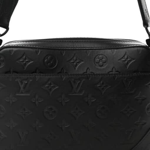 Louis Vuitton Calfskin Monogram Shadow Duo Messenger Black - Image 7