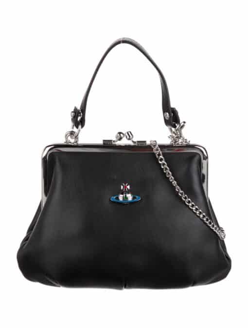 VIVIENNE WESTWOOD Granny Frame Purse In Black. - Image 2
