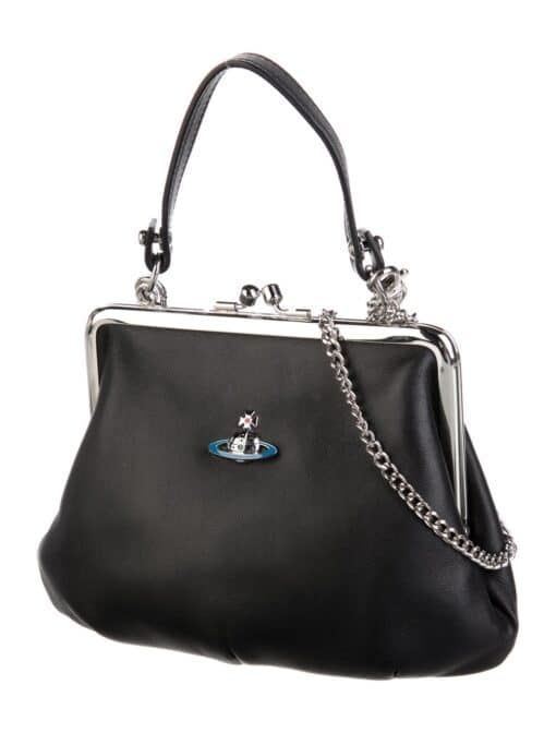 VIVIENNE WESTWOOD Granny Frame Purse In Black. - Image 3