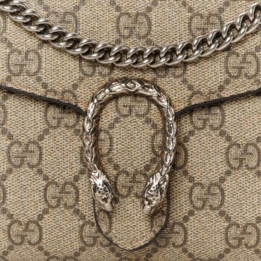GUCCI GG Supreme Monogram Dionysus Wallet on chain in Vulcanic Red - Image 5