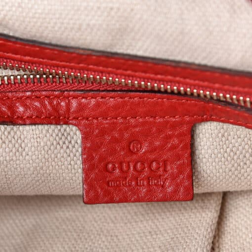 GUCCI Monogram Medium Diana Bamboo Shoulder Bag Red - Image 2