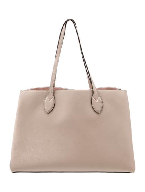 Louis Vuitton Grained Calfskin Lockme Shopper Greige - Image 5