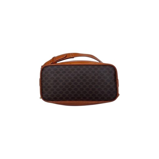 Celine Brown Macadam Drawstring Bucket Shoulder Bag - Image 6