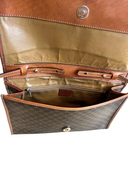 Celine Vintage Canvas Macadam Crossbody Bag - Image 2