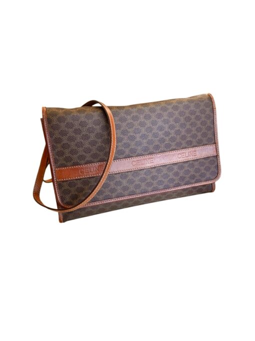 Celine Vintage Canvas Macadam Crossbody Bag - Image 7