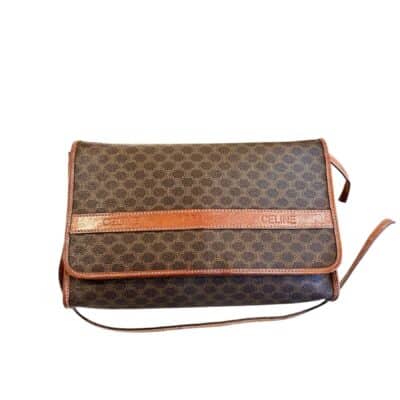 Celine Vintage Canvas Macadam Crossbody Bag