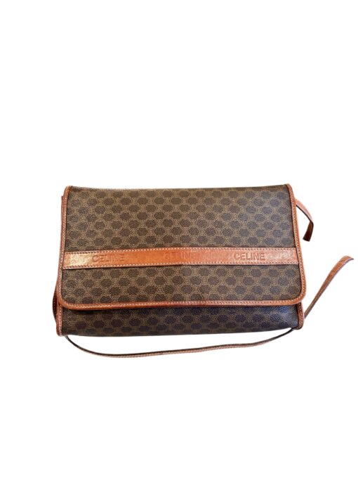 Celine Vintage Canvas Macadam Crossbody Bag