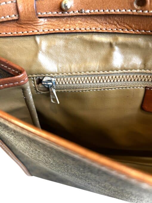 Celine Vintage Canvas Macadam Crossbody Bag - Image 9