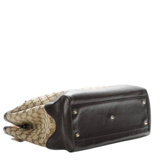 GUCCI Monogram Medium Diana Bamboo Top Handle Tote Dark Brown. - Image 7