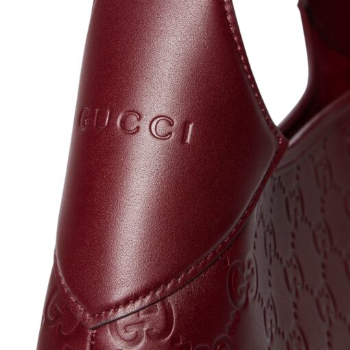 GUCCI B Medium Shoulder bag Ancora Red GG Embosse - Image 7