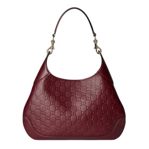 GUCCI B Medium Shoulder bag Ancora Red GG Embosse - Image 8