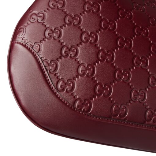 GUCCI B Medium Shoulder bag Ancora Red GG Embosse - Image 9
