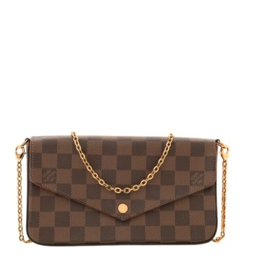 Damier Ebene Pochette Felicie Chain Wallet - Image 6