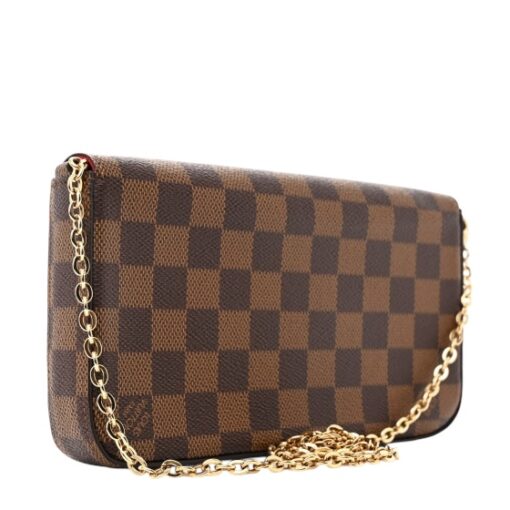 Damier Ebene Pochette Felicie Chain Wallet - Image 12