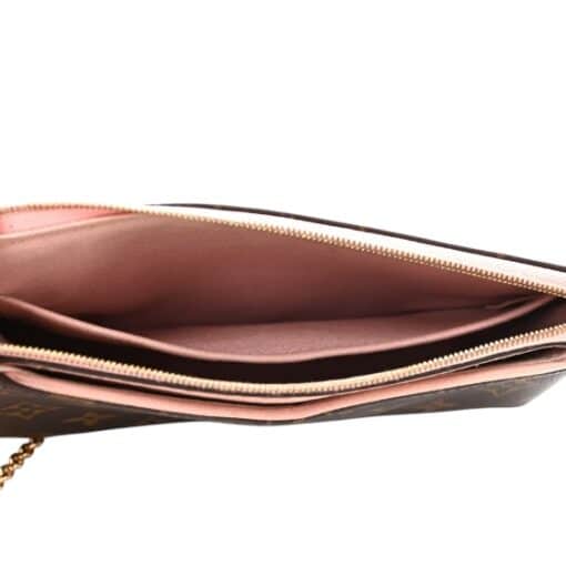 Louis Vuitton Monogram Pallas Clutch Rose Poudre shoulder Crossbody Bag - Image 3