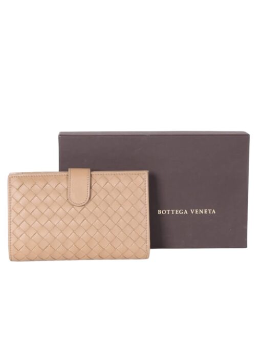 BOTTEGA VENETA Intrecciato Nappa Continental Wallet Camel.