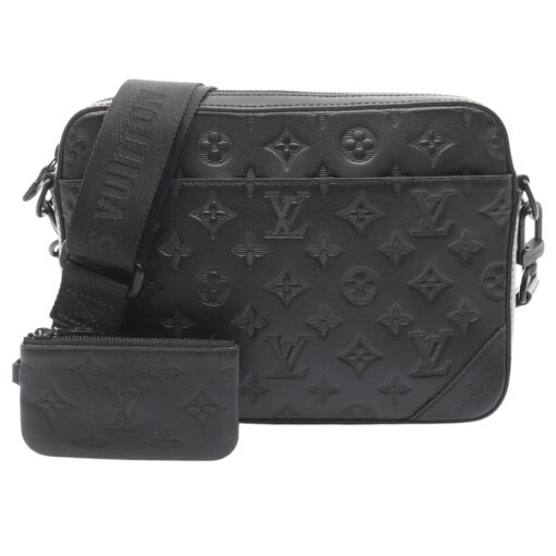 Louis Vuitton Calfskin Monogram Shadow Duo Messenger Black - Image 13