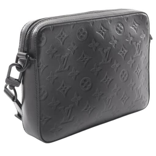 Louis Vuitton Calfskin Monogram Shadow Duo Messenger Black - Image 14