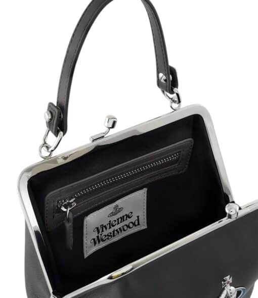 VIVIENNE WESTWOOD Granny Frame Purse In Black. - Image 6