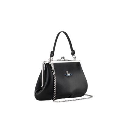 VIVIENNE WESTWOOD Granny Frame Purse In Black.