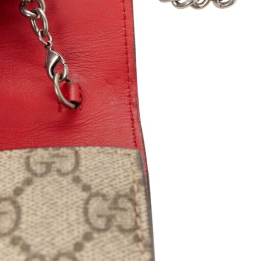 GUCCI GG Supreme Monogram Dionysus Wallet on chain in Vulcanic Red - Image 7