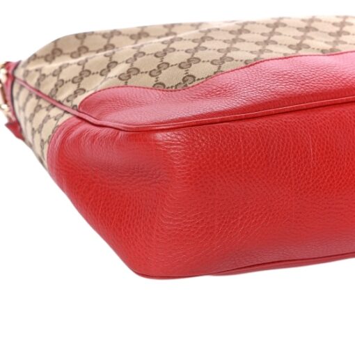 GUCCI Monogram Medium Diana Bamboo Shoulder Bag Red - Image 6