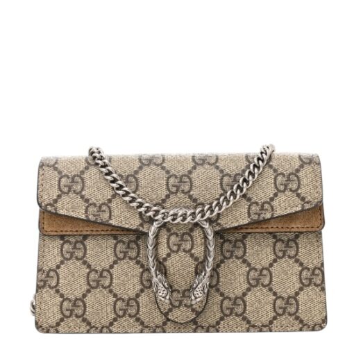 GUCCI GG Supreme Monogram Super Mini Dionysus Bag in Taupe - Image 10