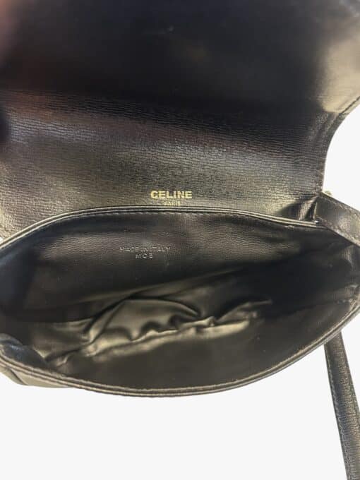 Celine Vintage Small Leather Bag - Image 3