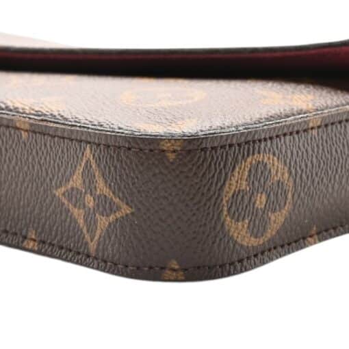 Louis Vuitton Monogram Pochette Felicie Chain Wallet Fuchsia - Image 5