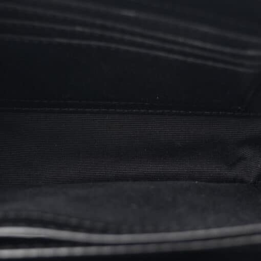 SAINT LAURENT Calfskin Y Quilted Monogram Toy Loulou Crossbody Bag Black - Image 2