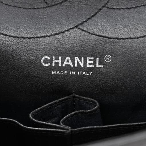 CHANEL Distressed Patent Quilted 2.55 Reissue 227 Flap Black. - Image 8