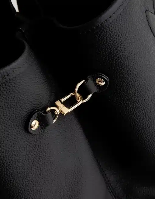 Louis Vuitton Monogram Calfskin Neo Neverfull Inside Out MM Black. - Image 2